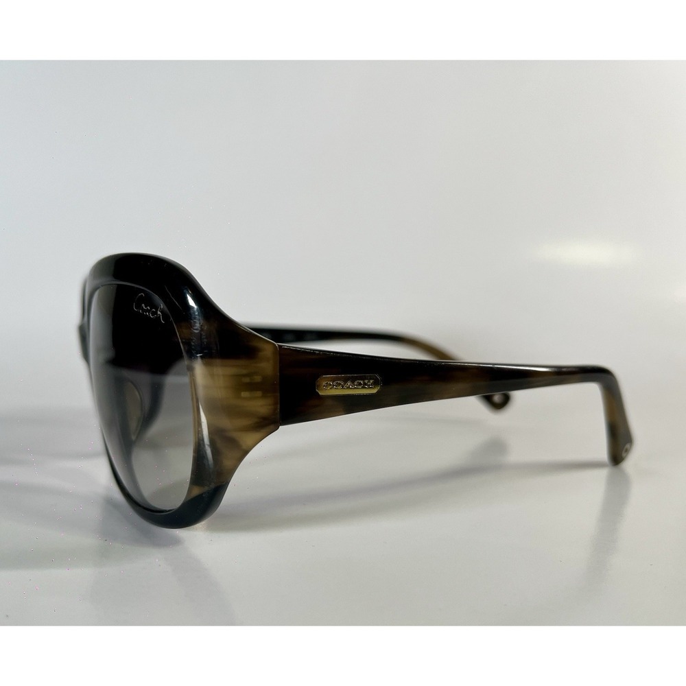 Vintage Coach brown tortoiseshell S2006 women's sunglasses - Picture 4 of 8